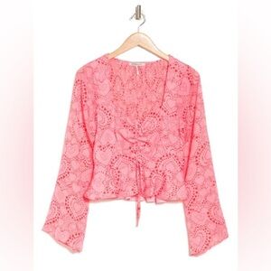 Valentines Day BCBG Generation NWT Beating Hearts Blouse MEDIUM